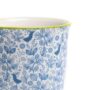 Liberte Porcelain Pot and Saucer Set – Blue Birds – 3.25″